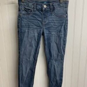 Thereabouts Girls Skinny Jeans Medium Wash Blue Denim Size 10 Adjustable Waist